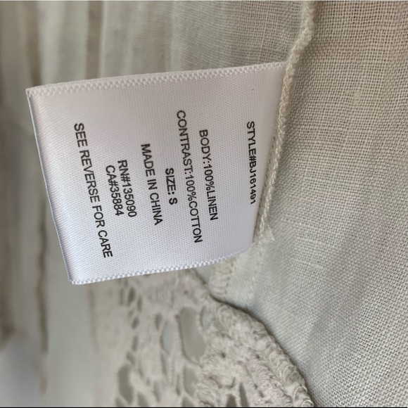 Black Swan Aysel Pale White Lace Jacket Size S - Picture 7 of 8